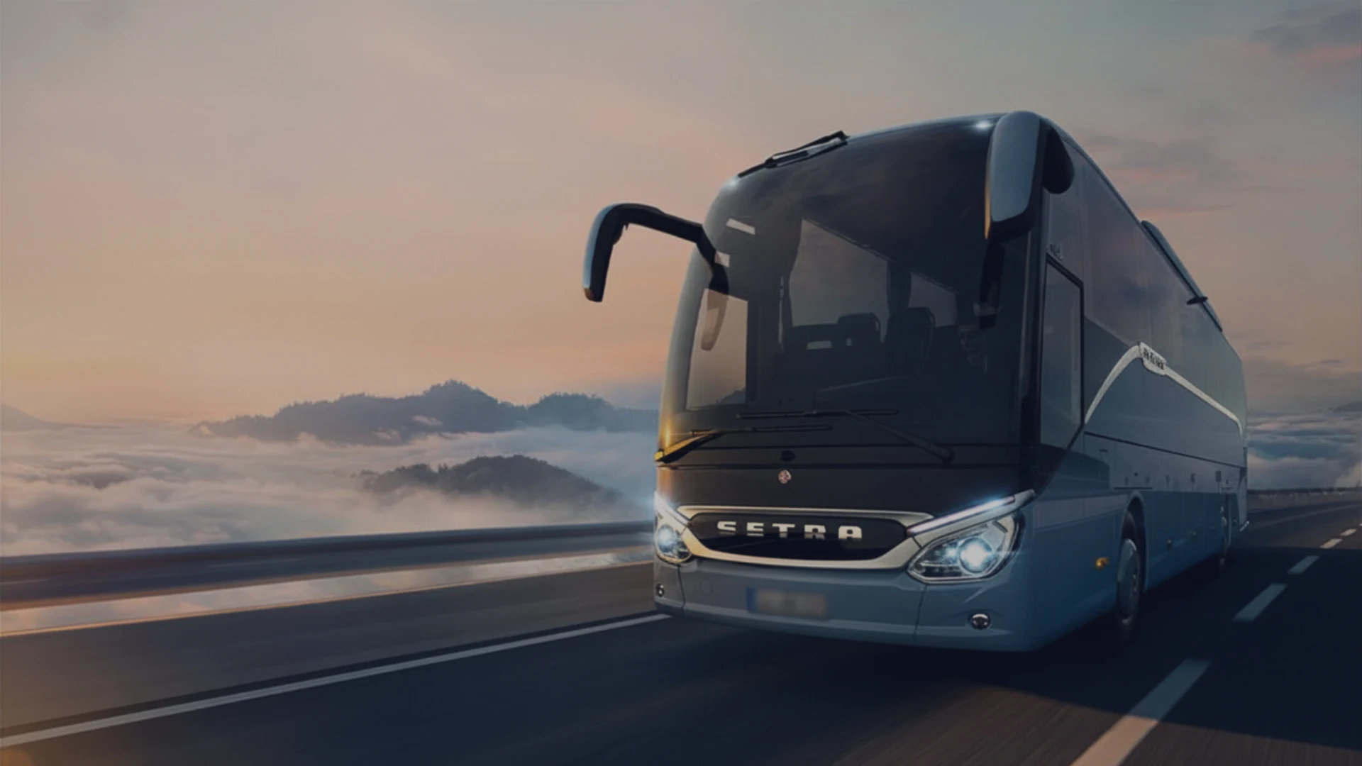 Modern coach bus for group transfers and shuttle services in Germany